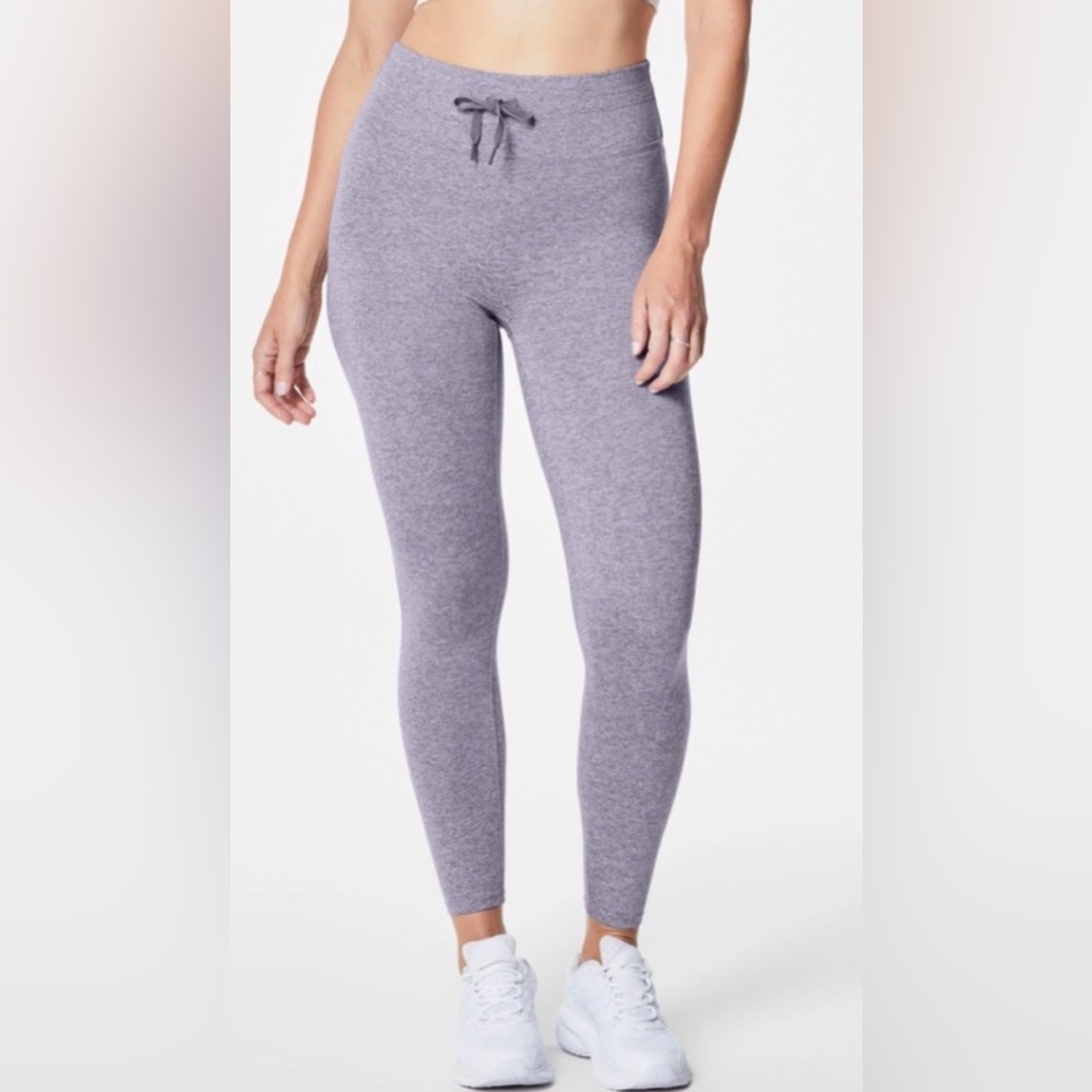 SPANX SkySoft Hi-Rise Leggings Violet Grey Size Medium Petite NWT